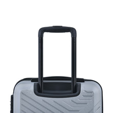 Load image into Gallery viewer, 3 Piece Luggage Sets ABS Lightweight Suitcase with Two Hooks, Spinner Wheels, TSA Lock, Silver (20/24/28)