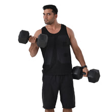 Load image into Gallery viewer, (Total 44lbs, 22lbs each) Weights dumbbells set, Dumbbells for for Men, Women - Vinyl Dumbbell Set for Gym, Home Workout. Pair, black