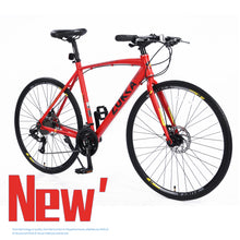Load image into Gallery viewer, 27 Speed Hybrid bike Disc Brake 700C Road Bike For men women's City Bicycle