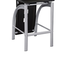 Load image into Gallery viewer, Set of 2pc Modern Style Counter Height Chairs Metal Base and Leather Upholstered Back