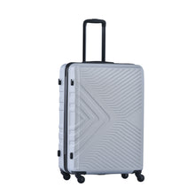 Load image into Gallery viewer, 3 Piece Luggage Sets ABS Lightweight Suitcase with Two Hooks, Spinner Wheels, TSA Lock, Silver (20/24/28)