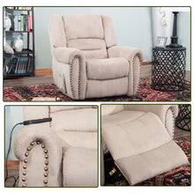 Load image into Gallery viewer, 【ONLY SELL TO PICK UP BUYER】TREXM Heavy-Duty Power Lift Recliner Chair with Built-in Remote and 2 Castors (Beige)