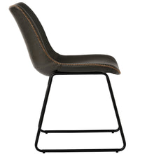 Load image into Gallery viewer, TREXM Vintage Armless Leatherier Dining Stools Indoor Dining Chairs Set of 2 (Gray)