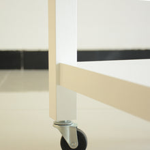 Load image into Gallery viewer, Kitchen Island & Kitchen Cart, Rubber Wood Top, Mobile Kitchen Island with Two Lockable Wheels, Simple Design for Easy Storing and Fetching, Two Drawers Give Unique Storage for Special Utensil.