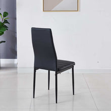 Load image into Gallery viewer, 1+4 dining table and chair set,dining room,office,black color