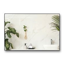 Load image into Gallery viewer, 36x26 inches Modern Black Bathroom Mirror with Aluminum Frame Vertical or Horizontal Hanging Decorative Wall Mirrors for Living Room Bedroom