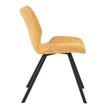 Load image into Gallery viewer, Fabric Dining Chairs, Yellow (Set of 2)