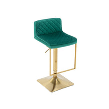 Load image into Gallery viewer, SUPERJARE Bar Stools - Swivel Barstool Chairs with Back, Modern Pub Kitchen Counter Height,velvet