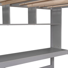 Load image into Gallery viewer, Twin Size Loft Bed with Convenient Desk, Shelves, and Ladder, White(Similar SKU:SM001302AAE)