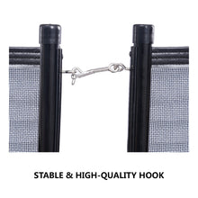 Load image into Gallery viewer, 12x4 Ft Outdoor Pool Fence With Section Kit,Removable Mesh Barrier,For Inground Pools,Garden And Patio,Black