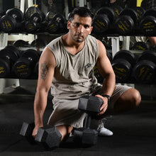 Load image into Gallery viewer, (Total 44lbs, 22lbs each) Weights dumbbells set, Dumbbells for for Men, Women - Vinyl Dumbbell Set for Gym, Home Workout. Pair, black