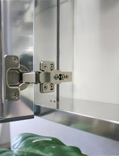 Load image into Gallery viewer, 30x26 inch Double door mirror medicine cabinet Surface Mount or Recess aluminum