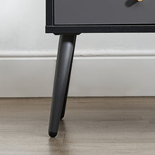 Load image into Gallery viewer, Modern Bedside Tables Set of 2,Nightstand with Storage Drawer -Chic Simple Assembly End Side Table,Sofa Table,for bedroom/living room/office (2 pcs,dark grey)