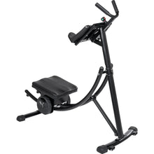 Load image into Gallery viewer, 440LBS Deluxe ab machine Folding abdominal crunch coaster Max ab workout equipment for home workouts with Kettlebell style resistance block,black