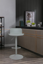 Load image into Gallery viewer, Bar Stools Set of 2 for Kitchen Counter Adjustable Counter Height, Tall Barstools Kitchen Island Stools, Gray, with Cushion