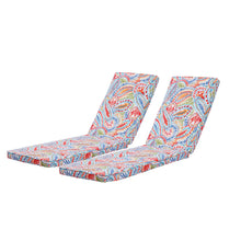 Load image into Gallery viewer, 2PCS Set Outdoor Lounge Chair Cushion Replacement Patio Funiture Seat Cushion Chaise Lounge Cushion