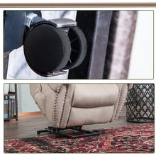 Load image into Gallery viewer, 【ONLY SELL TO PICK UP BUYER】TREXM Heavy-Duty Power Lift Recliner Chair with Built-in Remote and 2 Castors (Beige)