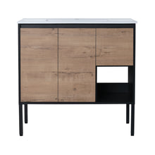 Load image into Gallery viewer, 36 Inch Bathroom Vanity with Ceramic Sink,36x18