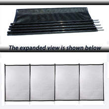 Load image into Gallery viewer, 24x4 Ft Outdoor Pool Fence With Section Kit,Removable Mesh Barrier,For Inground Pools,Garden And Patio,Black