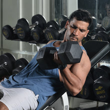 Load image into Gallery viewer, (Total 44lbs, 22lbs each) Weights dumbbells set, Dumbbells for for Men, Women - Vinyl Dumbbell Set for Gym, Home Workout. Pair, black