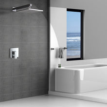 Load image into Gallery viewer, 10 Inch Rain Shower Head System Shower Combo Set Bathroom Wall Mount Mixer Shower Faucet Rough-In Valve and Shower Arm Included