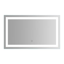 Load image into Gallery viewer, LED Lighted Bathroom Wall Mounted Mirror with High Lumen+Anti-Fog Separately Control+Dimmer Function