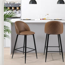 Load image into Gallery viewer, 37.8"H 2-Piece Bar Stools/Pub Kitchen Chairs (Set of 2)