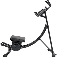 Load image into Gallery viewer, 440LBS Deluxe ab machine Folding abdominal crunch coaster Max ab workout equipment for home workouts with Kettlebell style resistance block,black