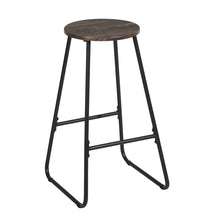 Load image into Gallery viewer, 27 Inch Counter Height Bar Stools Set of 2, Armless Counter Stools MDF Seat with Metal Legs for Dining Room Kithchen Bar