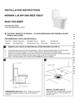 Load image into Gallery viewer, 1.28 GPM (Water Efficient) One-Piece Elongated Toilet, Soft Close Seat Included (cUPC Approved) - 28"x15"x28"