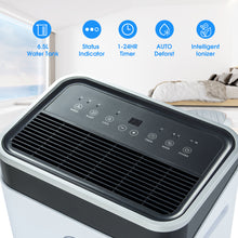 Load image into Gallery viewer, 4800 Sq.Ft. Dehumidifier for large space,High Humidity 50 Pints Capacity, With 6.5L Water tank & Continuous Drain Hose, Auto Defrost, Quiet.