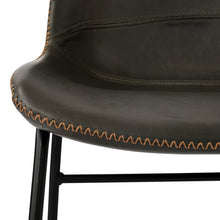 Load image into Gallery viewer, TREXM Vintage Armless Leatherier Dining Stools Indoor Dining Chairs Set of 2 (Gray)