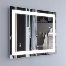 Load image into Gallery viewer, 28×36in Illuminated LED Bathroom Mirror Makeup Wall Mirror Wall Mounted