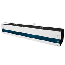 Load image into Gallery viewer, 180 Wall Mounted Floating 80" TV Stand with 20 Color LEDs