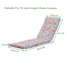 Load image into Gallery viewer, 2PCS Set Outdoor Lounge Chair Cushion Replacement Patio Funiture Seat Cushion Chaise Lounge Cushion