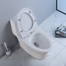 Load image into Gallery viewer, 1.28 GPM (Water Efficient) One-Piece Elongated Toilet, Soft Close Seat Included (cUPC Approved) - 28"x15"x28"