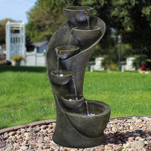 Load image into Gallery viewer, Resin Zen Fountain with LED Light