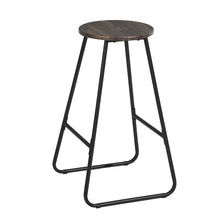 Load image into Gallery viewer, 27 Inch Counter Height Bar Stools Set of 2, Armless Counter Stools MDF Seat with Metal Legs for Dining Room Kithchen Bar