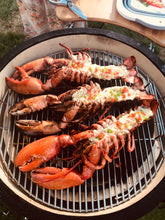 Load image into Gallery viewer, TOOPO 24inch Barbecue Charcoal Grill, Ceramic Kamado Grill with Side Table, Suitable for Camping and Picnic,Black