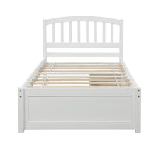 Load image into Gallery viewer, Twin Platform Storage Bed Wood Bed Frame with Two Drawers and Headboard, White (Previous SKU: SF000062KAA)