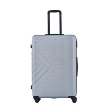 Load image into Gallery viewer, 3 Piece Luggage Sets ABS Lightweight Suitcase with Two Hooks, Spinner Wheels, TSA Lock, Silver (20/24/28)
