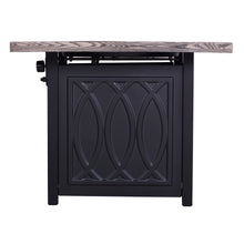 Load image into Gallery viewer, 35'' Outdoor 50,000BTU Auto-Ignition Propane Gas Fire Table with Waterproof Cover for Patio Courtyard Balcony
