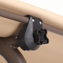 Load image into Gallery viewer, 3 Person Outdoor Patio Swing,Steel Frame Textilene Seats Steel Frame Swing Chair,Beige