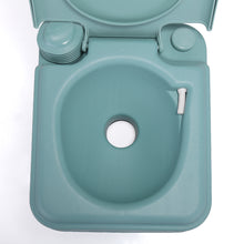 Load image into Gallery viewer, 5.3 Gallon 20L Flush Outdoor Indoor Travel Camping Portable Toilet for Car, Boat, Caravan, Campsite, Hospital,Green