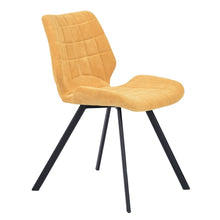 Load image into Gallery viewer, Fabric Dining Chairs, Yellow (Set of 2)