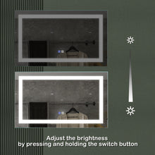 Load image into Gallery viewer, 40 x 24 inch LED Bathroom Vanity Mirror Superslim Dimmable Anti Fog