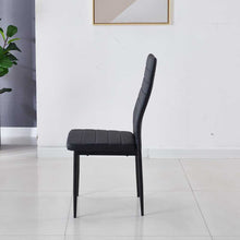 Load image into Gallery viewer, 1+4 dining table and chair set,dining room,office,black color