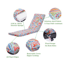 Load image into Gallery viewer, 2PCS Set Outdoor Lounge Chair Cushion Replacement Patio Funiture Seat Cushion Chaise Lounge Cushion