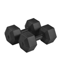 Load image into Gallery viewer, (Total 44lbs, 22lbs each) Weights dumbbells set, Dumbbells for for Men, Women - Vinyl Dumbbell Set for Gym, Home Workout. Pair, black