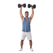 Load image into Gallery viewer, (Total 44lbs, 22lbs each) Weights dumbbells set, Dumbbells for for Men, Women - Vinyl Dumbbell Set for Gym, Home Workout. Pair, black